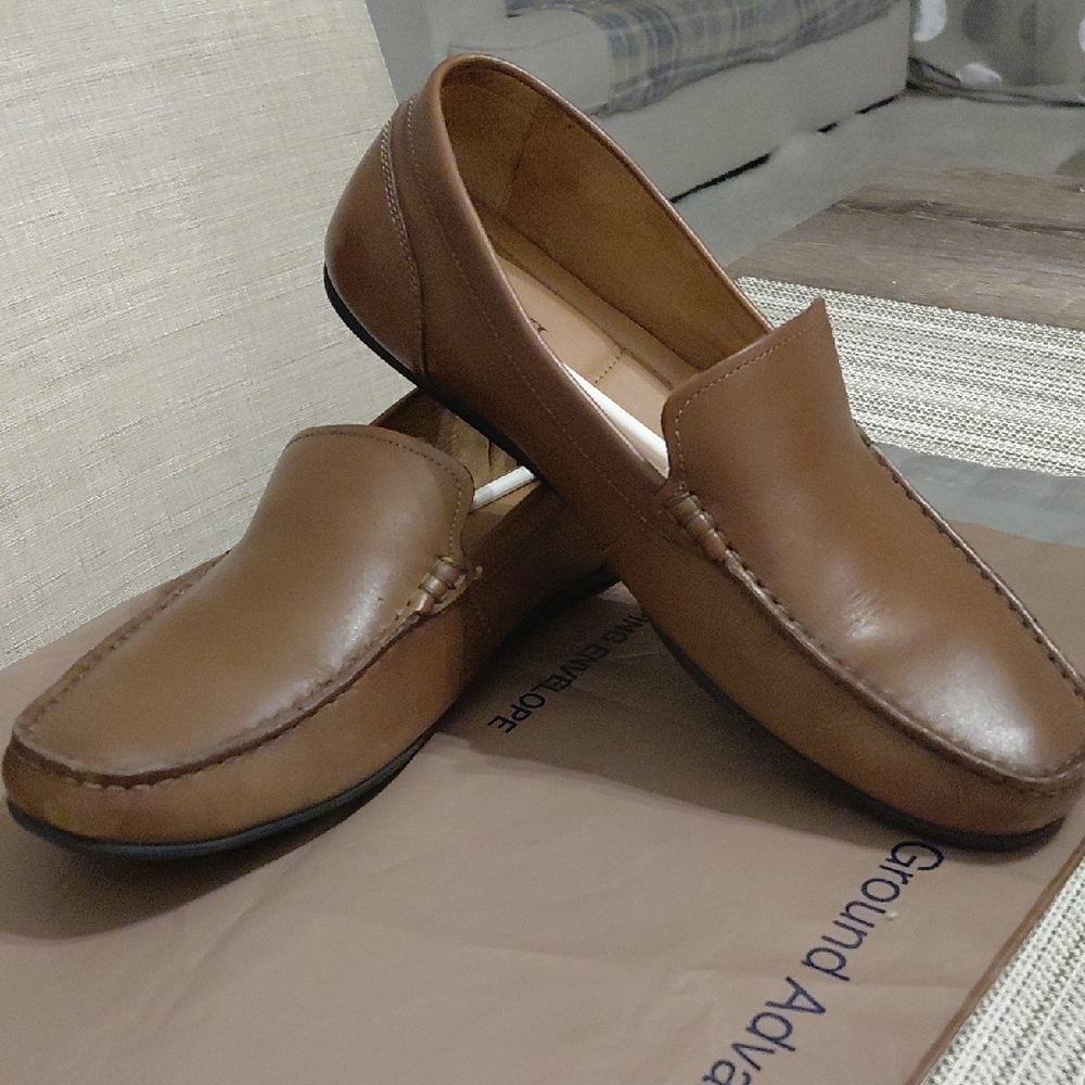 Alfani Men's Tan Leather Loafers